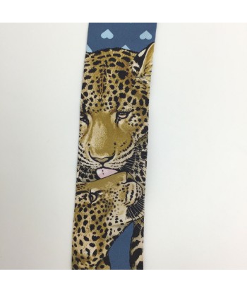 Hermes Scarf Jungle Love Heart Leopard Print Twilly Limited 36081919 100% Silk Blue Ladies HERMES ouvre sa boutique