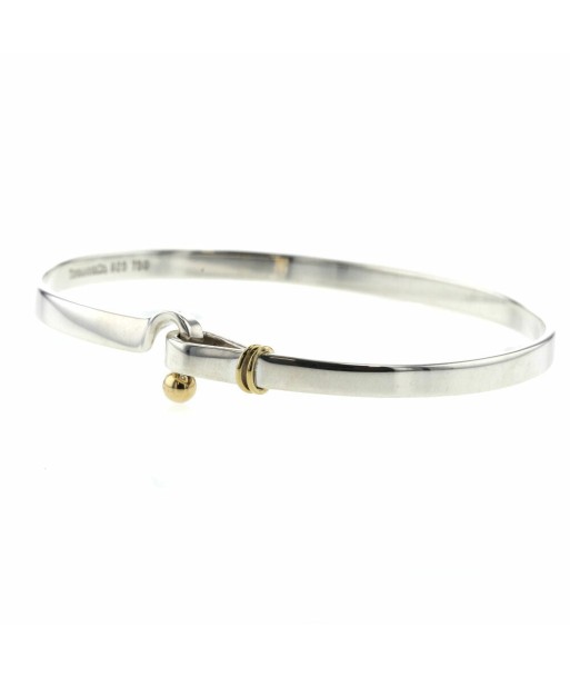 Tiffany Bangle Hook & Eye Silver 925 K18 Yellow Gold Ladies TIFFANY Co. de l' environnement