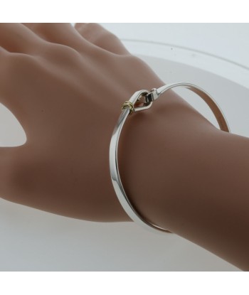 Tiffany Bangle Hook & Eye Silver 925 K18 Yellow Gold Ladies TIFFANY Co. de l' environnement