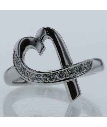 Tiffany Ring Rubbing Heart 10P K18 White Gold Diamond No. 10 Ladies TIFFANY & Co. des créatures d'habitude