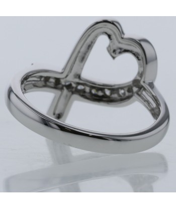 Tiffany Ring Rubbing Heart 10P K18 White Gold Diamond No. 10 Ladies TIFFANY & Co. des créatures d'habitude