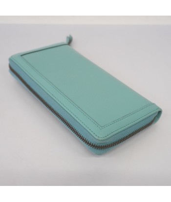 Auth Gucci Bamboo Turquoise Blue 658634 Womens Leather Long Wallet (bi-fold) sélection de produits