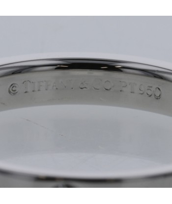 Tiffany Ring Flat Band Width Approximately 3mm 3P Platinum PT950 Diamond No. 10 Ladies TIFFANY & Co. de pas cher