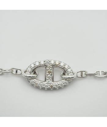 Hermes HERMES New Farandole Bracelet Shane Dunkle White Gold x Diamond D0.45ct K18WG livraison gratuite