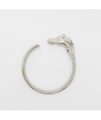 Hermes HERMES Cheval Horse Bangle Bracelet Silver Motif Ladies Unisex chez Cornerstreet bien 