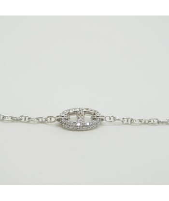 Hermes HERMES New Farandole Bracelet Shane Dunkle White Gold x Diamond D0.45ct K18WG livraison gratuite