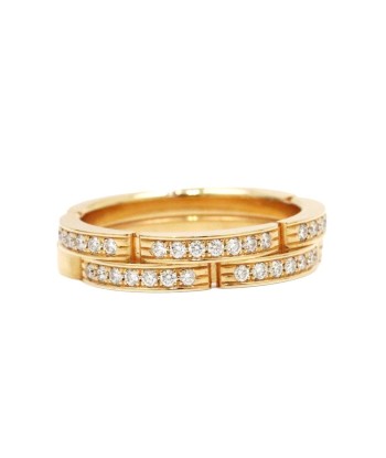 Cartier Diamond Maillon 2 Low Half Ring  52 No. 12 750 K18YG Yellow Gold Womens Jewelery de l' environnement