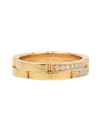 Cartier Diamond Maillon 2 Low Half Ring  52 No. 12 750 K18YG Yellow Gold Womens Jewelery de l' environnement