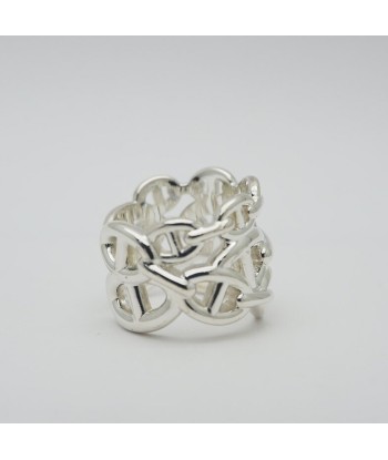 Hermes HERMES Anchene GM Ring  54 No. 14 Silver 925 Shane Dunkle Finished soldes