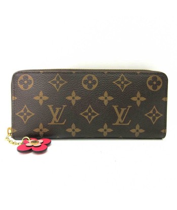 Louis Vuitton Wallet Portofeuil Clemence Brown Long Round Flower Charm Ladies Monogram M64201 Voir les baskets