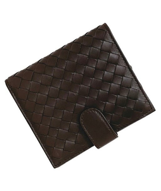 Bottega Veneta Bi-Fold Wallet Brown Intrecciato 121059 Leather BOTTEGA VENETA Men's Women's 2024