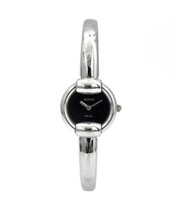 Gucci Watch 1400L Silver Black YA014504 Ladies SS Quartz GUCCI Dial Battery Round vous aussi creer 