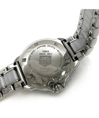 TAG Heuer Watch Formula 1 White Silver WAH1315 BA0868 SS Ceramic Quartz Ladies 12P Diamond Date Battery Accent Round livraison gratuite