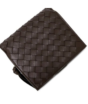 Bottega Veneta Bi-Fold Wallet Brown Intrecciato 121059 Leather BOTTEGA VENETA Men's Women's 2024