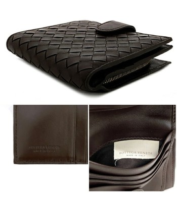 Bottega Veneta Bi-Fold Wallet Brown Intrecciato 121059 Leather BOTTEGA VENETA Men's Women's 2024