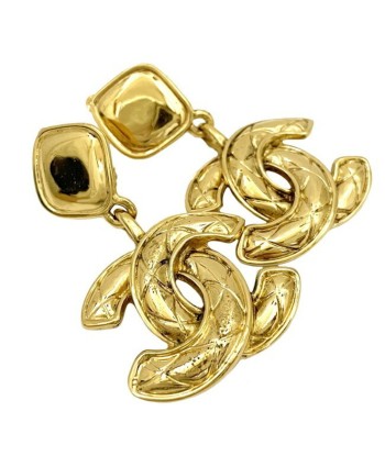 Chanel Earrings Gold Matrasse GP CHANEL Coco Mark Swing Ladies Clip Type pour bénéficier 