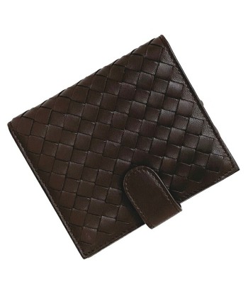 Bottega Veneta Bi-Fold Wallet Brown Intrecciato 121059 Leather BOTTEGA VENETA Men's Women's 2024