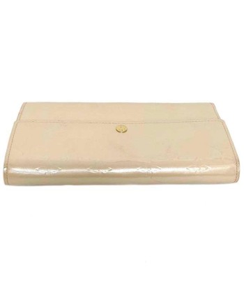 Louis Vuitton Long Bi-Fold Wallet Portofeuil Sara Beige Perle Monogram Verni M91971 Enamel TN0181 LOUIS VUITTON Flap Patent Leather Ladies LV paiement sécurisé