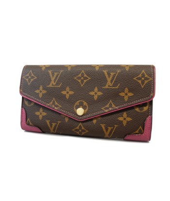 Auth Louis Vuitton Monogram Portefeuille Sarah Retiro M61186 Womens Long Wallet commande en ligne