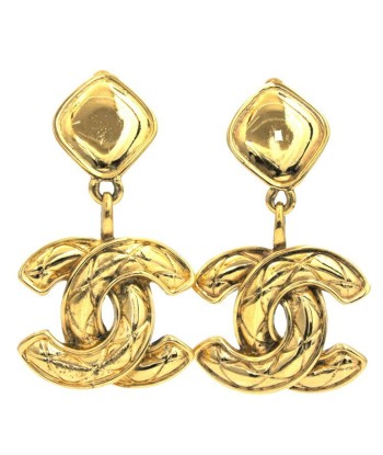 Chanel Earrings Gold Matrasse GP CHANEL Coco Mark Swing Ladies Clip Type pour bénéficier 