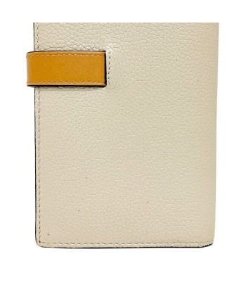 Loewe Long Wallet Large Vertical Beige Orange Salmon Pink Anagram 124.12.S40 Leather LOEWE Belt Bicolor Ladies Fin de série