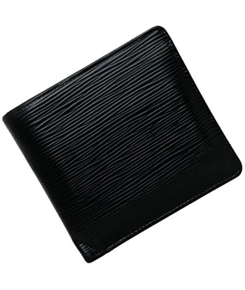 Louis Vuitton Bi-Fold Wallet Portofeuil Marco Black Noir Epi M62289 Leather SP1142 LOUIS VUITTON LV Men les muscles