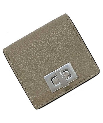 Fendi Coin Case Beige Silver Peek-A-Boo 8M0453 A91B Leather FENDI Purse Turn Lock Ladies vente chaude votre 