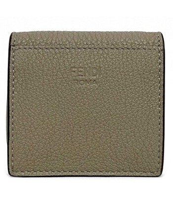 Fendi Coin Case Beige Silver Peek-A-Boo 8M0453 A91B Leather FENDI Purse Turn Lock Ladies vente chaude votre 