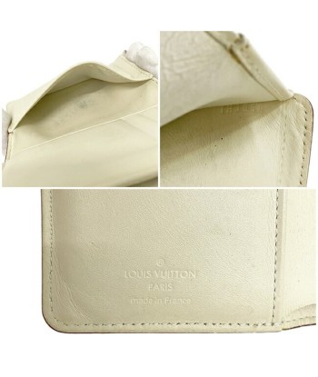 Louis Vuitton Tri-Fold Wallet Le Somptu White Gold Suhari M95854 Leather TH3059 LOUIS VUITTON LV Flap Belt Soft Studs en ligne