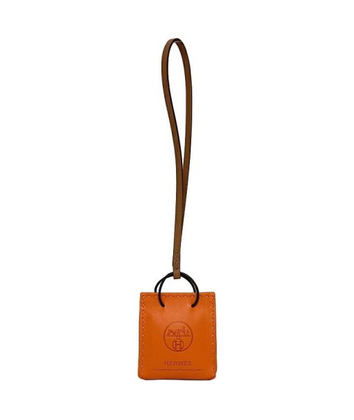 Hermes Charm Orange Annu Milo Brown Lamb Leather Y Engraved 2020 HERMES Bag Strap Paper Shopper Shop Motif À commander