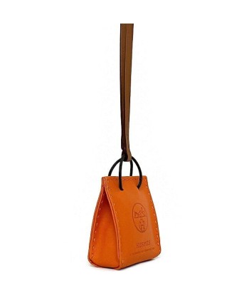 Hermes Charm Orange Annu Milo Brown Lamb Leather Y Engraved 2020 HERMES Bag Strap Paper Shopper Shop Motif À commander