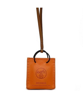 Hermes Charm Orange Annu Milo Brown Lamb Leather Y Engraved 2020 HERMES Bag Strap Paper Shopper Shop Motif À commander