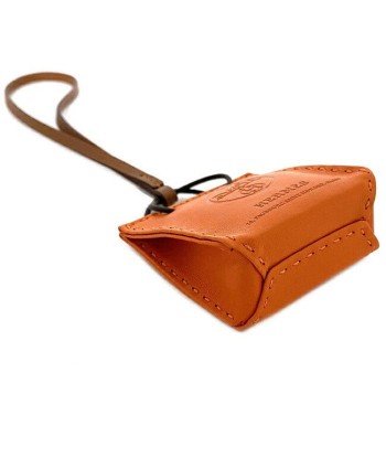 Hermes Charm Orange Annu Milo Brown Lamb Leather Y Engraved 2020 HERMES Bag Strap Paper Shopper Shop Motif À commander