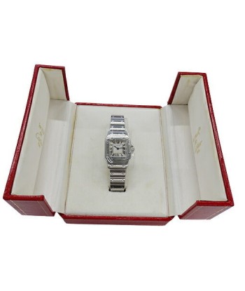 Cartier Watch Ladies Santos Galve SM Quartz Stainless SS W20056D6 Silver Polished la chaussure