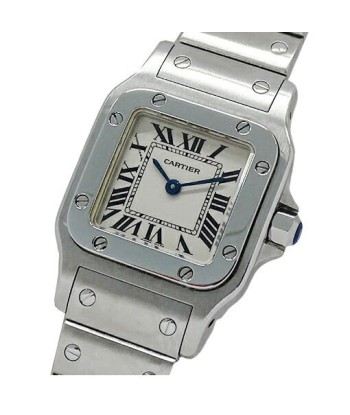 Cartier Watch Ladies Santos Galve SM Quartz Stainless SS W20056D6 Silver Polished la chaussure