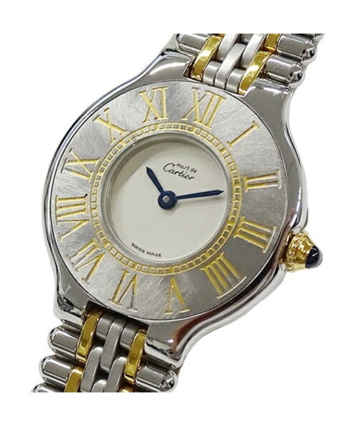 Cartier Watch Ladies Mast 21 Vantian SM Quartz Stainless SS GP 125000P Polished ouvre sa boutique