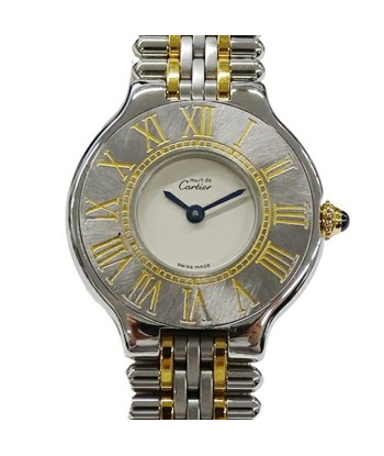 Cartier Watch Ladies Mast 21 Vantian SM Quartz Stainless SS GP 125000P Polished ouvre sa boutique