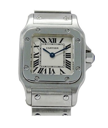 Cartier Watch Ladies Santos Galve SM Quartz Stainless SS W20056D6 Silver Polished la chaussure