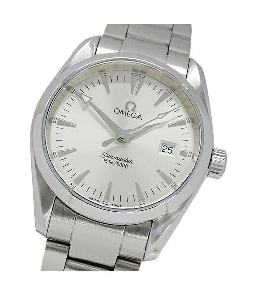 Omega OMEGA Seamaster Aqua Terra 2518.30 Watch Mens Date Quartz Stainless SS Silver Polished prix