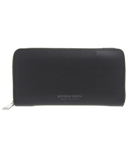 BOTTEGA VENETA wallet mens leather black round livraison gratuite