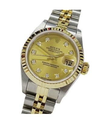 Rolex ROLEX Datejust 79173G Y watch Ladies 10P diamond self-winding AT stainless SS gold YG combination polished Pour