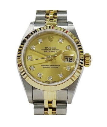 Rolex ROLEX Datejust 79173G Y watch Ladies 10P diamond self-winding AT stainless SS gold YG combination polished Pour