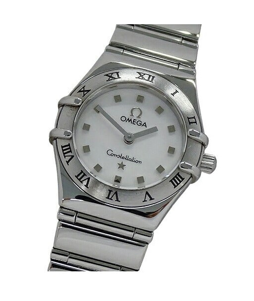 Omega OMEGA Constellation Mini 1561.71 Watch Ladies Shell Quartz Stainless SS Silver Kyoto Limited 2001 Polished store