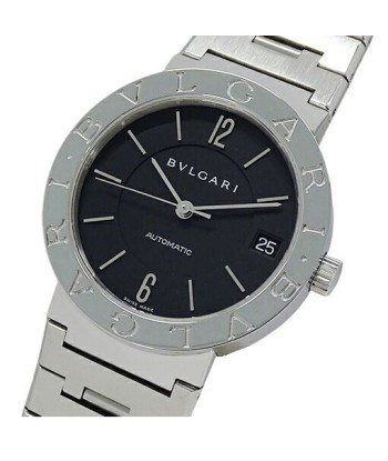 Bvlgari BVLGARI Watch Boys Date Automatic AT Stainless SS BB33SS Silver Black Polished plus qu'un jeu 