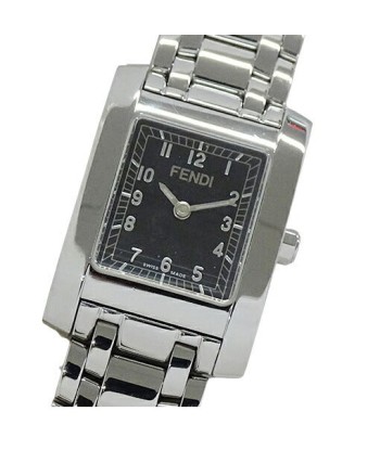 Fendi FENDI Watch Ladies Classico Quartz Stainless SS 7000L Square Silver Black s'inspire de l'anatomie humaine