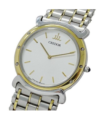 Seiko SEIKO Credor 5A74-0050 Watch Mens Quartz 18KT Bezel Stainless SS Combination livraison gratuite