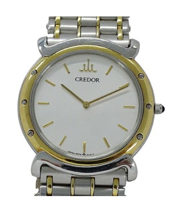 Seiko SEIKO Credor 5A74-0050 Watch Mens Quartz 18KT Bezel Stainless SS Combination livraison gratuite