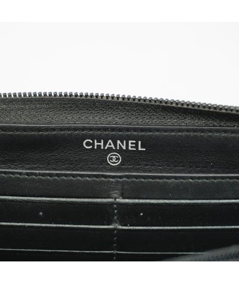 Auth Chanel Boy Chanel Bifold Long Wallet Womens Caviar Leather Long Wallet l'évolution des habitudes 