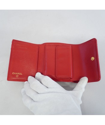 Auth Chanel Matelasse Tri-fold Wallet Womens Lambskin Wallet (tri-fold) Red Comparez plus de prix