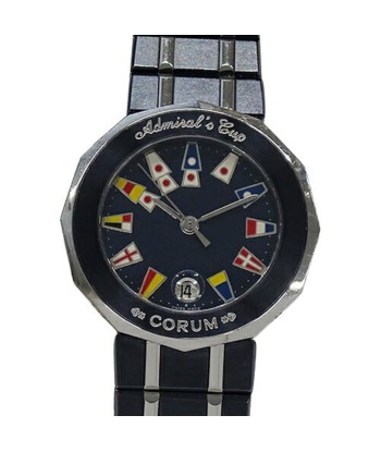 Corum CORUM Admiral's Cup 39.610.30.V050 Watch Ladies Date Quartz Stainless SS Gun Blue 50-70% off 